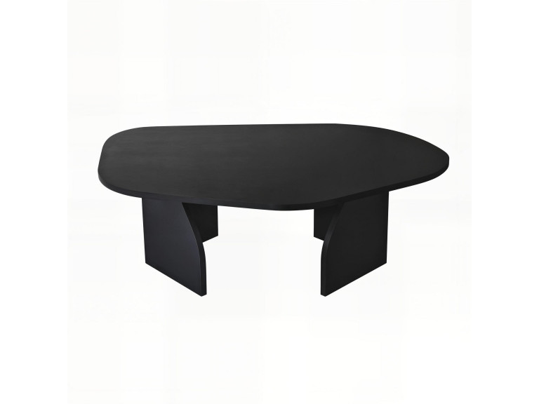 Houten salontafel Rock 100 x 60 x 35 cm - Zwart