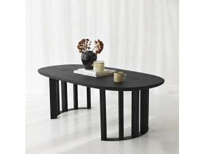 Houten salontafel "Elysia" - 120 x 60 x 40 cm - Zwart 2