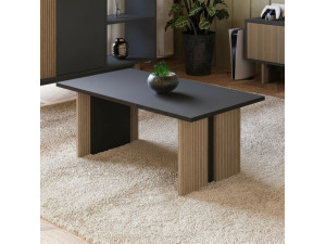 Houten salontafel "Ravello" - 90 x 50 x 40 cm - Antracietgrijs 2