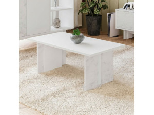 Houten salontafel "Ravello" - 90 x 50 x 40 cm - Wit 2