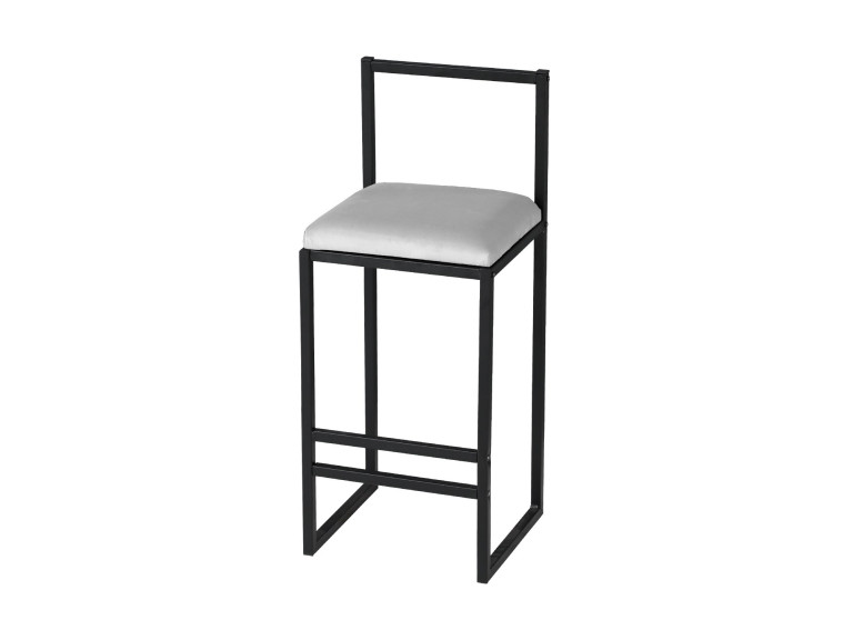 Metalen barkruk "Nordic" 35 x 35 x 84 cm - Crème