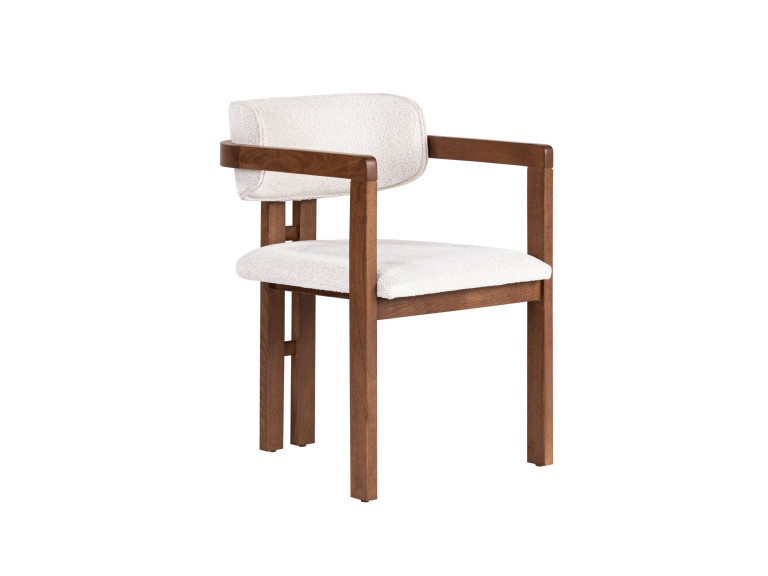 Houten stoel "Toscana" - 54 x 54 x 76 cm - Wit