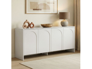 Houten dressoir "Arlen" - 180 x 45 x 80 cm - Wit 2