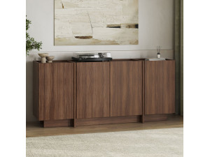 Houten dressoir "Dorma" - 180 x 45 x 80 cm - Notelaar Milano 2
