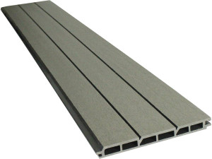 Schutting set composiet 1,6 x 1,2 m - Gratis bevestigingsset - Grijs 2