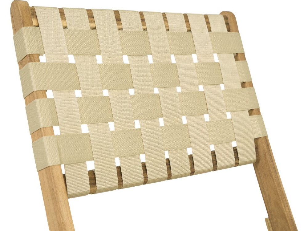 Set van 2 Hanoi houten tuinstoelen - Beige