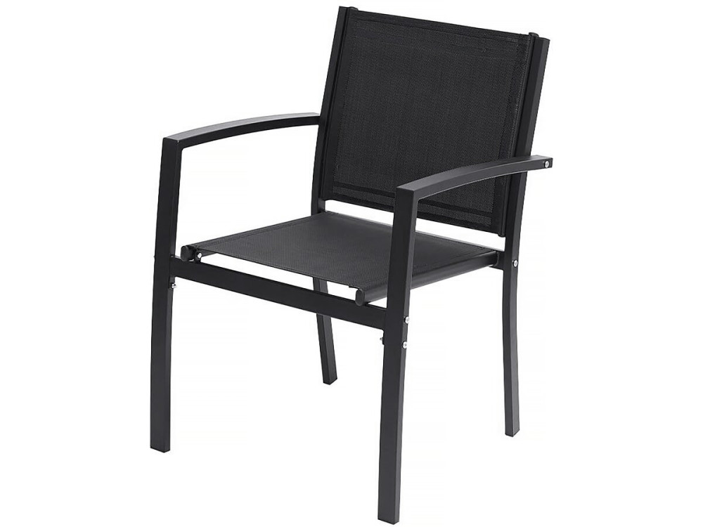 Tuinset loungeset tuinmeubelen "Lino" - 4 zits  - Zwart