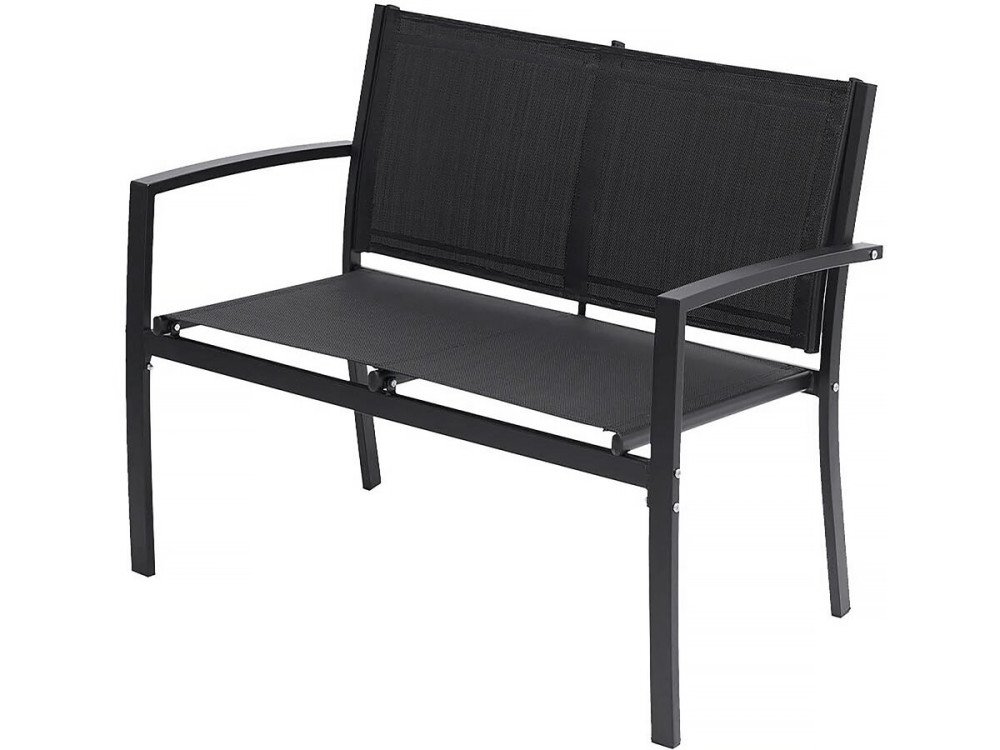 Tuinset loungeset tuinmeubelen "Lino" - 4 zits  - Zwart