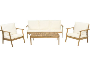 Acaciahouten tuinset met kussens "Chilwell" - 5 zits - Beige