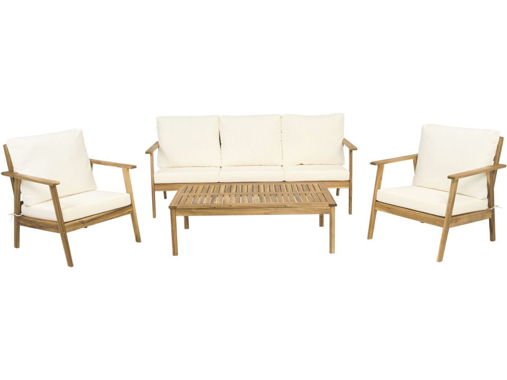 Acaciahouten tuinset met kussens "Chilwell" - 5 zits - Beige