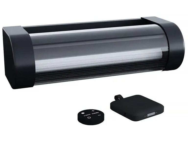 Solar wandlamp en oplaadbare booster "Loma" 150 tot 900 Lumen - Zwart