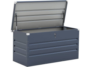 Opbergbox metalen tuinkist "Store" - 480 liter - 132 x 61 x 60 cm - Grijs