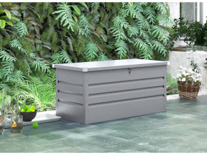 Opbergbox metalen tuinkist "Store" - 480 liter - Zilver 2