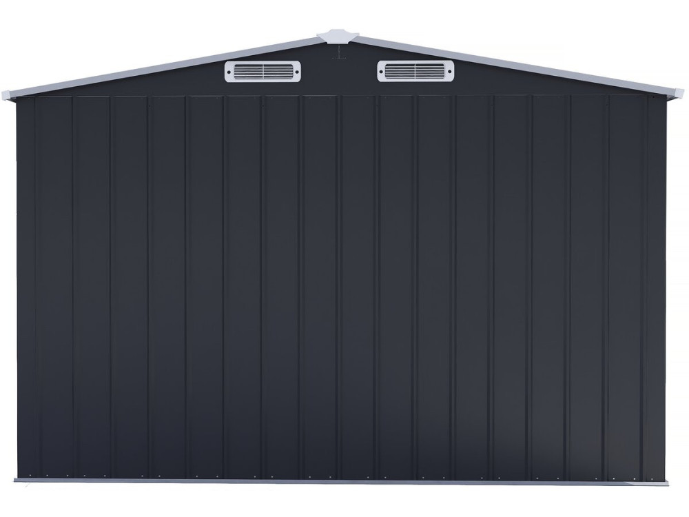 Metalen tuinhuis "Boston" met schuifdeur - 8 m² - Grijs