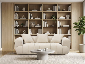 Rechte bank "La Fayette" - 3-zits - Beige 2
