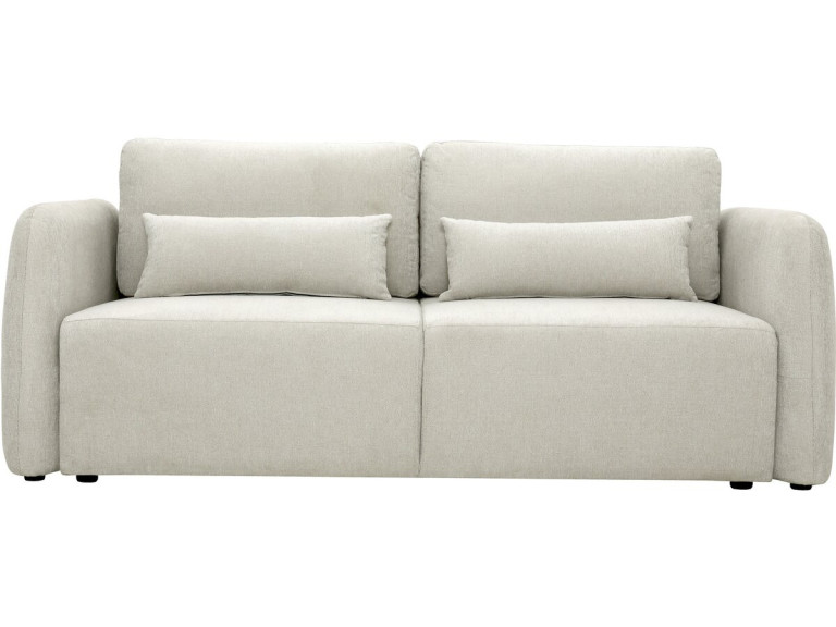Rechte 3-zits slaapbank van stof "Concorde" - Beige