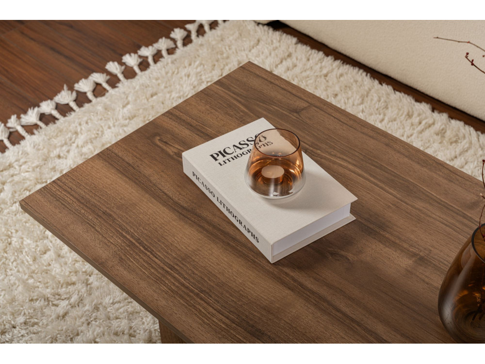 Houten salontafel "Sabin" - 60 x 119 x 40 cm - Walnoot