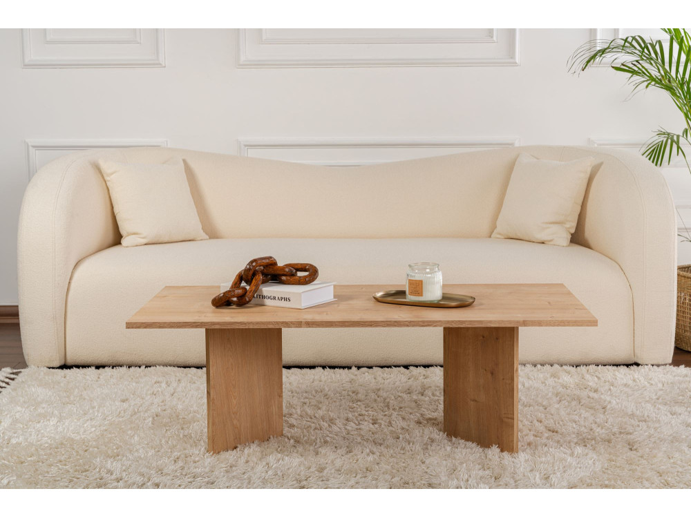 Houten salontafel "Sabin" - 60 x 119 x 40 cm - Saffier Eiken