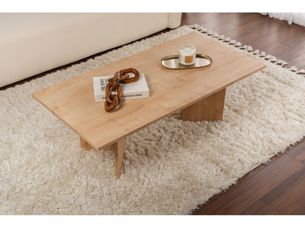 Houten salontafel "Sabin" - 60 x 119 x 40 cm - Saffier Eiken