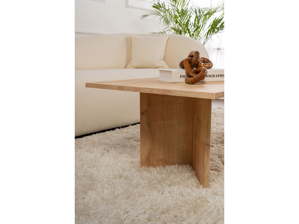 Houten salontafel "Sabin" - 60 x 119 x 40 cm - Saffier Eiken