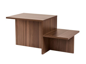 Houten salontafel "Harmony" - 80 x 40 x 40 cm - Notelaar