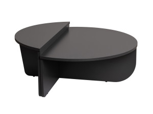 Houten salontafel "Orion" 90 x 60 x 30 cm - Antraciet