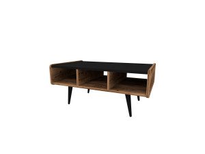 Houten salontafel "Line" - 90 x 56 x 40 cm - Licht walnoot