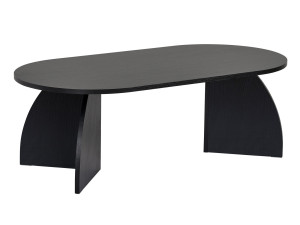 Houten salontafel "Melina" 120 x 60 x 40 cm - Zwart hout