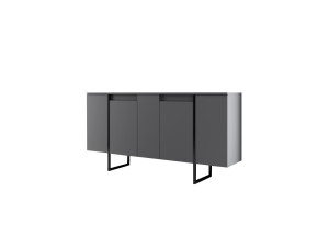 Houten dressoir "Luxe" - 160 x 35 x 80 cm - Antracietgrijs