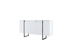 Luxe" houten buffetkast - 160 x 35 x 80 cm - Wit