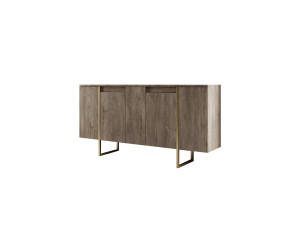 Luxe" houten buffetkast - 160 x 35 x 80 cm - Bruin
