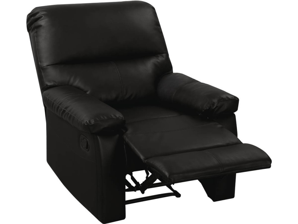 Relaxfauteuil relaxstoel verstelbaar "Lincoln" - 90 x 89 x 103 cm - Zwart