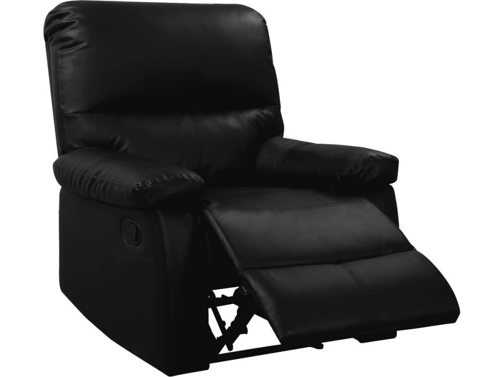 Relaxfauteuil relaxstoel verstelbaar "Lincoln" - 90 x 89 x 103 cm - Zwart