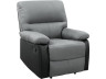Relaxfauteuil relaxstoel verstelbaar "Lincoln" - 90 x 89 x 103 cm - Zwart / Donkergrijs