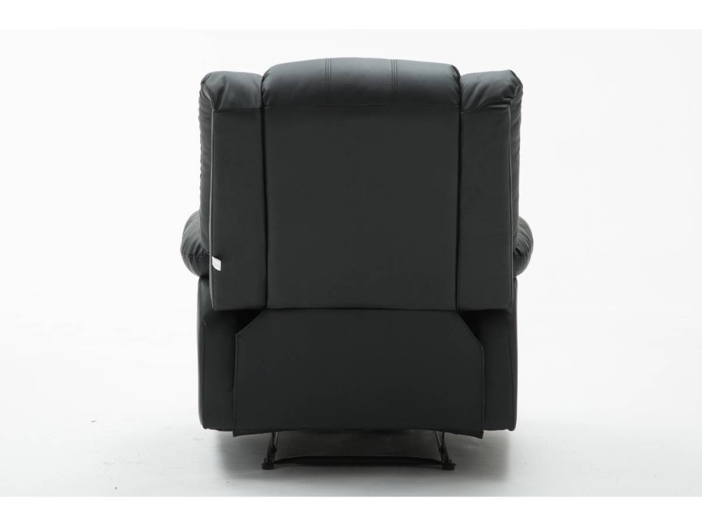 Relaxfauteuil relaxstoel verstelbaar "Buckingham" - 85 x 93 x 100 cm - Zwart