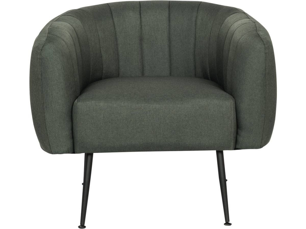 Stoel fauteuil stof "Diana" - 1 zits - Grijs Donkergrijs
