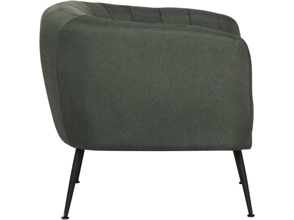 Stoel fauteuil stof "Diana" - 1 zits - Grijs Donkergrijs