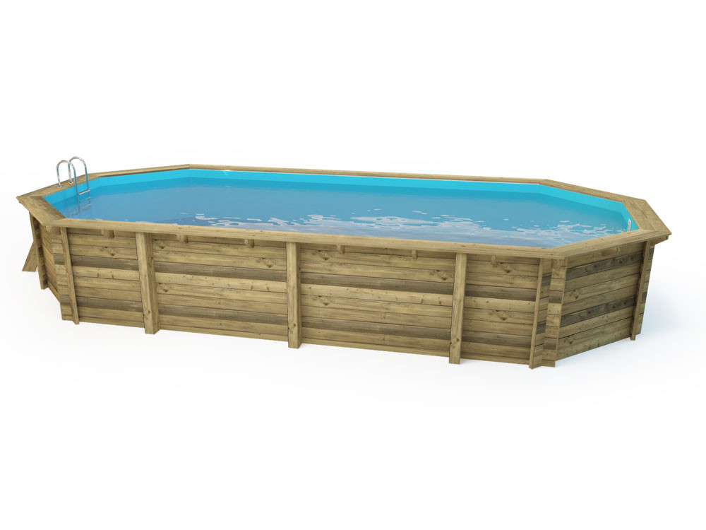 Houten zwembad " Ibiza 130" - 857 x 457 x 131 cm
