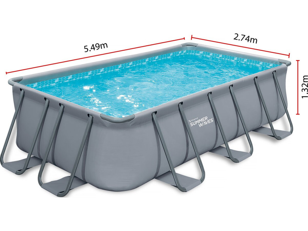 Zwembad opzetzwembad frame LUDO 3 - 549 x 274 x 132 cm - filtratie 5,29 m3/uur