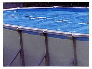 zomer - Bubbelafdekking voor ovaal zwembad - 300 micron - 7,60 x 4,60 m