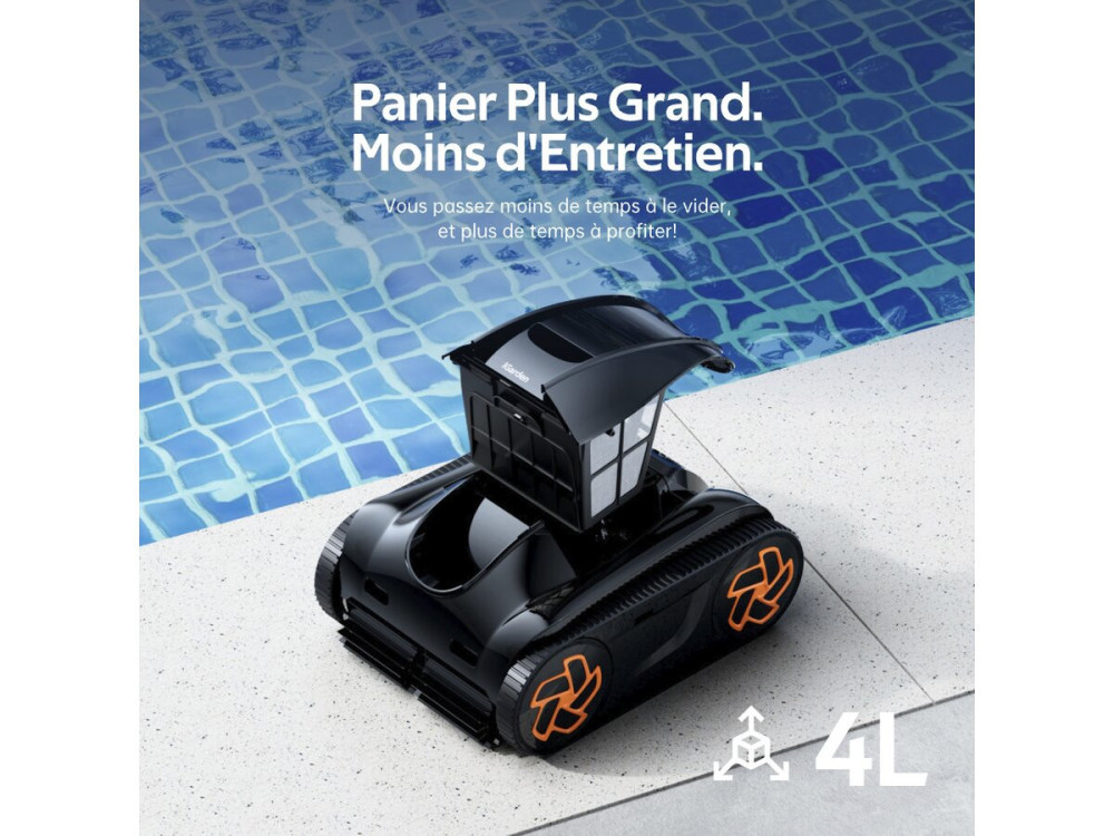 Snoerloze elektrische zwembadreiniger - wandbodem en waterlijn - K25
