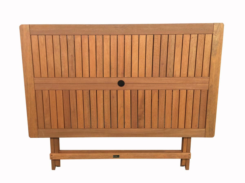Tuintafel tafel tuin hardhout "Hong Kong" - Maple - 135 x 80 cm - Lichtbruin