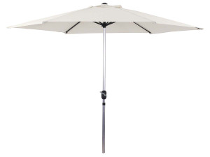 Parasol tuin tuinparasol recht aluminium "Sol" - Rond - Ø 3m - Ecru