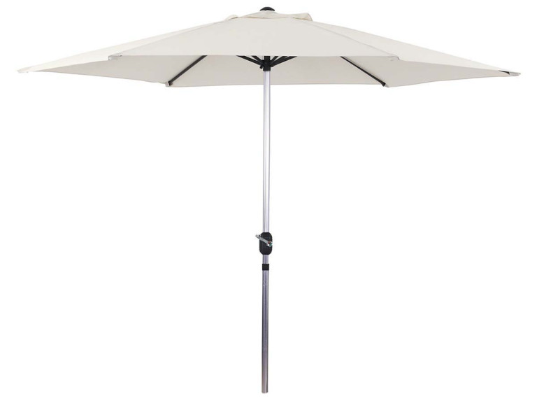 Parasol tuin tuinparasol recht aluminium "Sol" - Rond - Ø 3m - Ecru