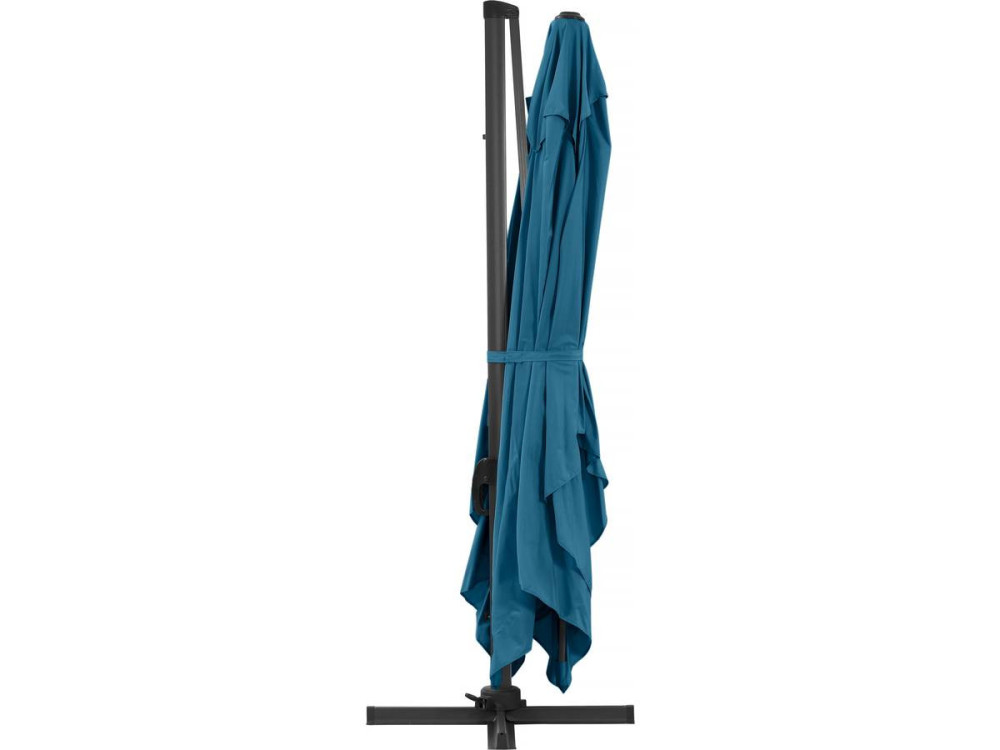 Parasol vrijhangend tuin zweefparasol "Sun 4" - 3 x 4 m - Blauw