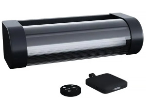Solar wandlamp en oplaadbare booster "Loma" 150 tot 900 Lumen - Zwart