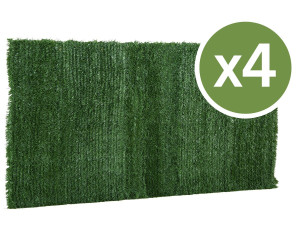 Kunsthaag set 4 stuks schutting buiten - 150 x 300 cm