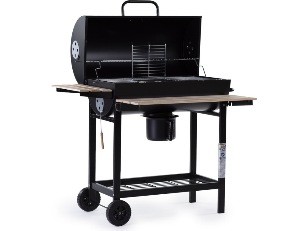 Barbecue XXL houtskool BBQ "King" - 95 x 63 x 105 cm - Zwart
