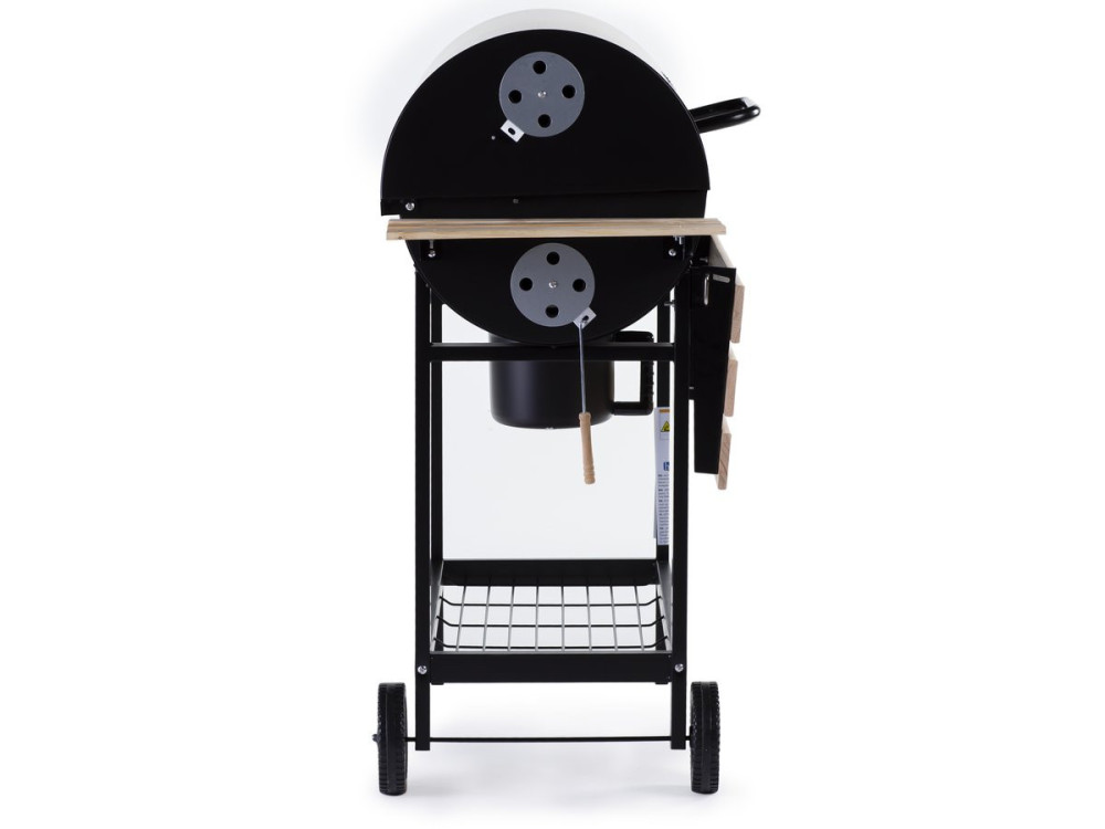 Barbecue XXL houtskool BBQ "King" - 95 x 63 x 105 cm - Zwart