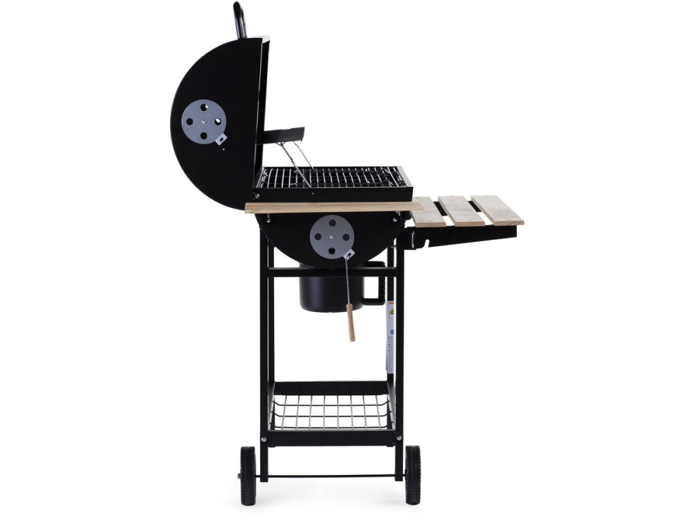 Barbecue XXL houtskool BBQ "King" - 95 x 63 x 105 cm - Zwart